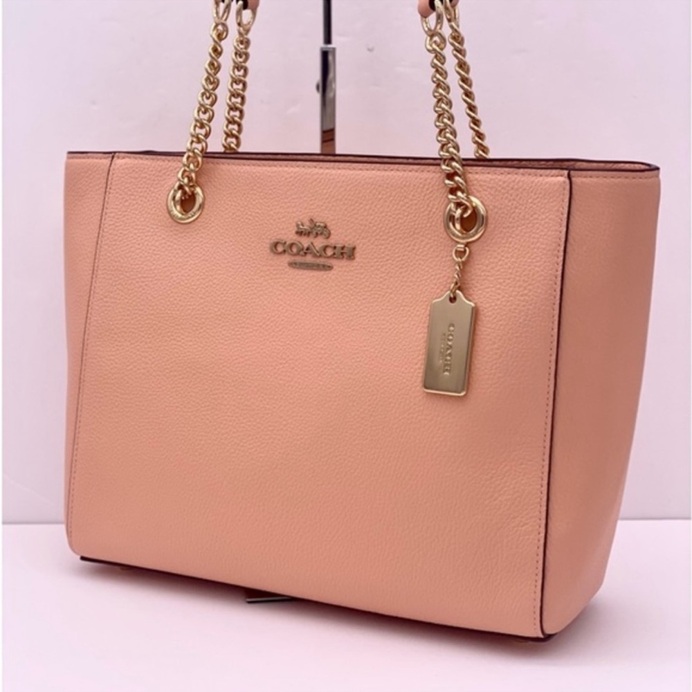 Coach Cammie Chain Tote Shoulder Bag- Faded Blush